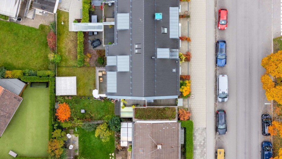 Vogelperspektive Terrassenwohnung M�nchen
