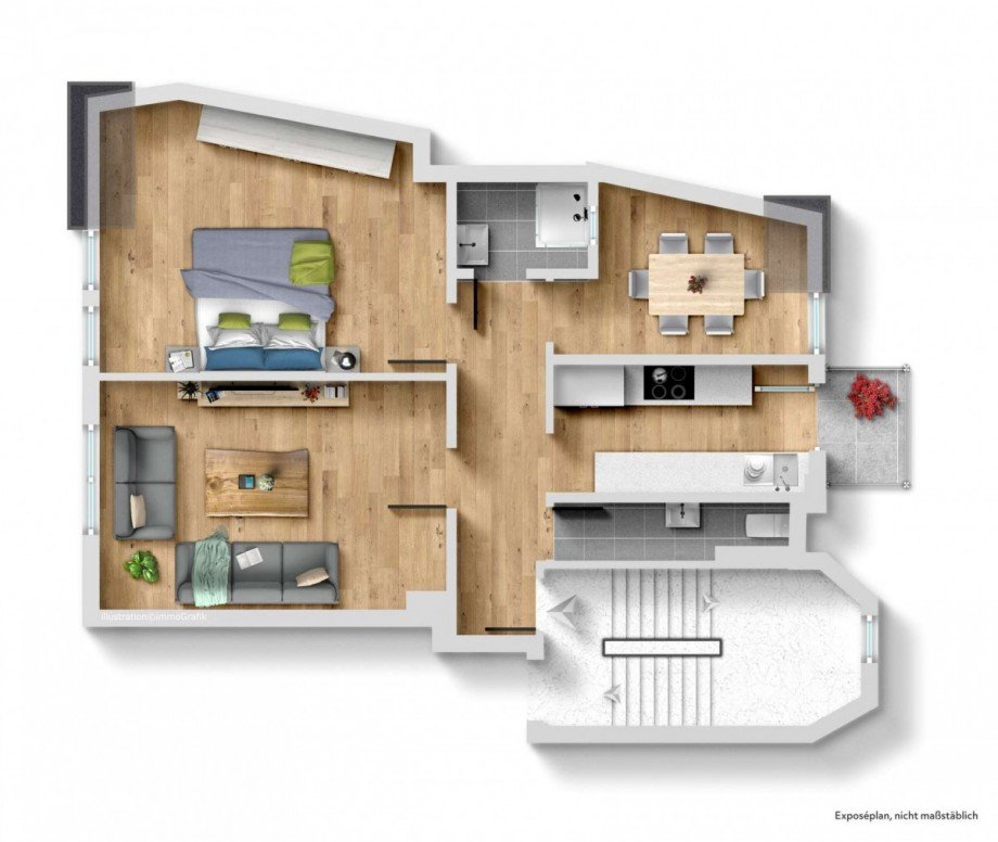 Grundriss Etagenwohnung N�rnberg