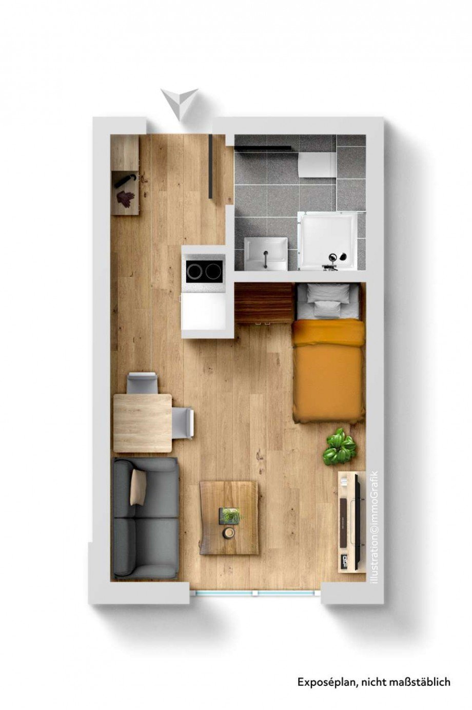 Grundriss Etagenwohnung F�rth