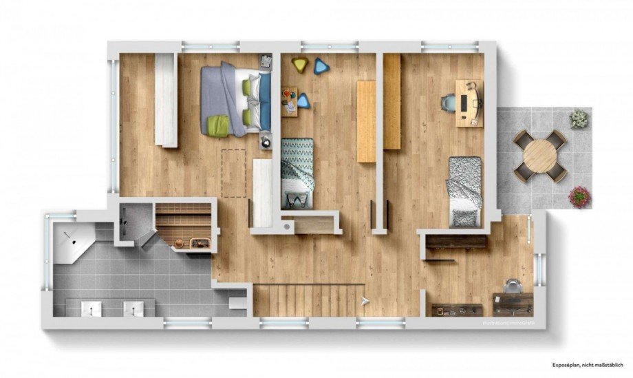 Grundriss OG Einfamilienhaus Schwarzenbruck