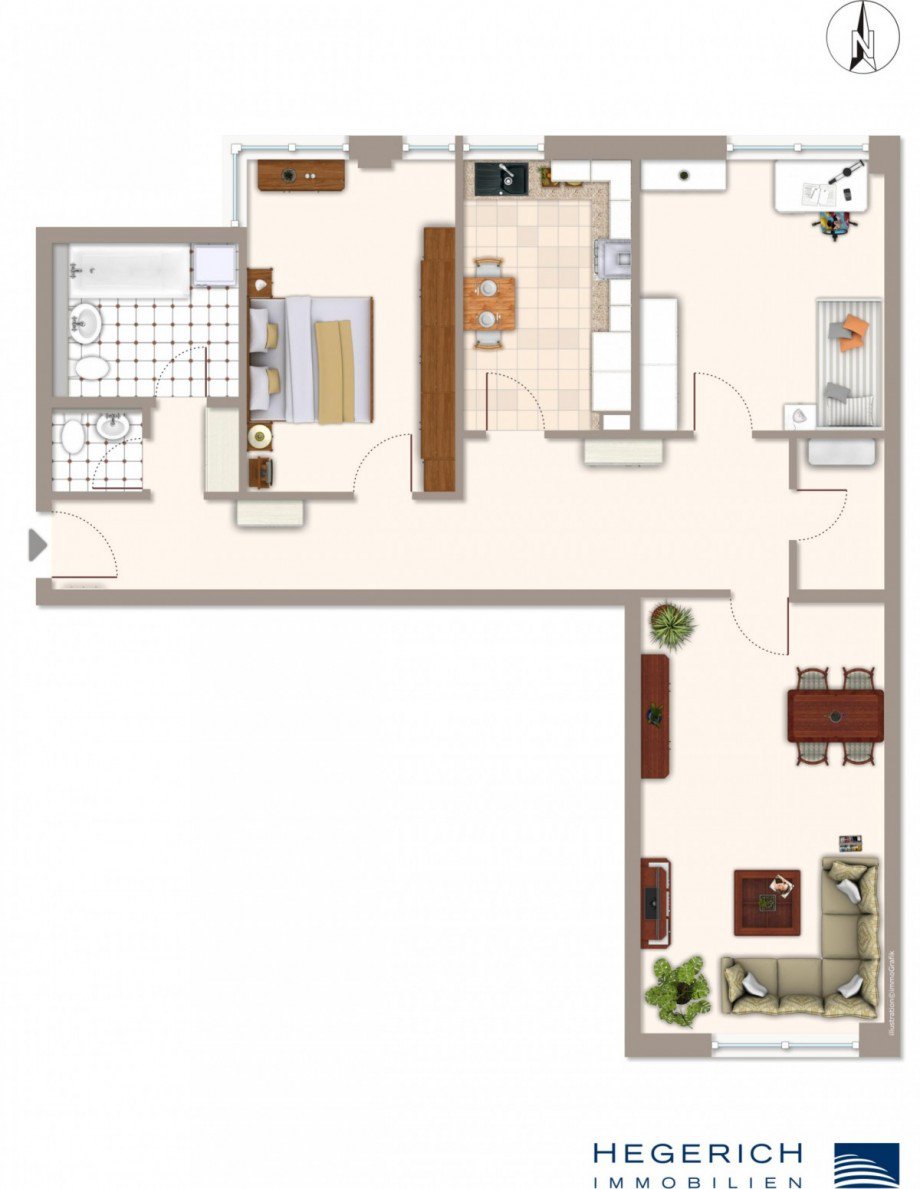 Grundriss Etagenwohnung M�nchen