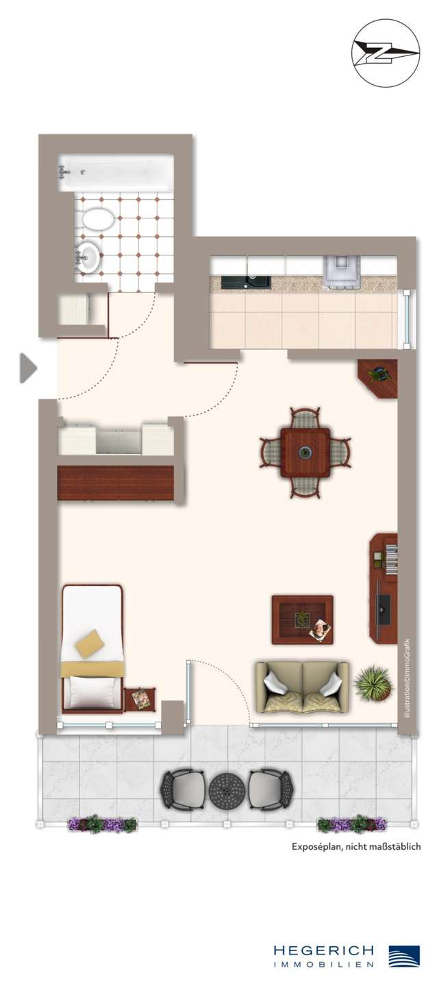 Grundriss Terrassenwohnung M�nchen