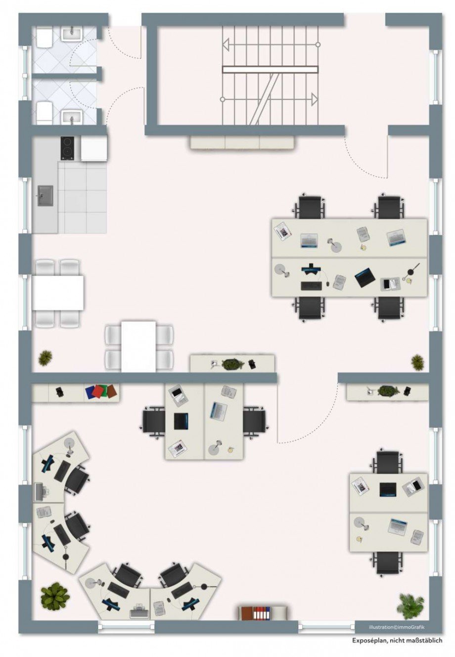 Grundriss B�rofl�che F�rth