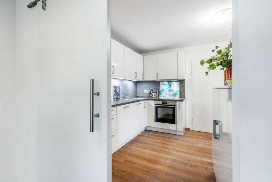 Blick in die K�che Etagenwohnung Bockhorn