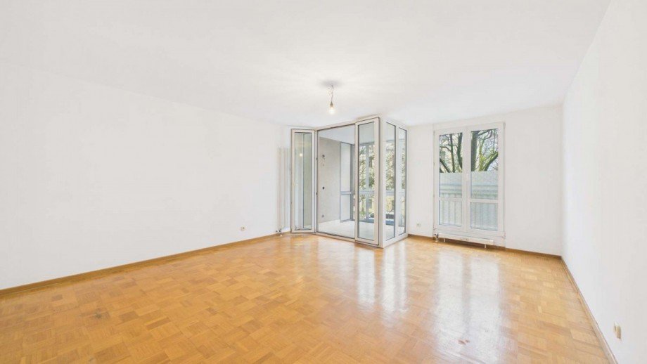 Wohnzimmer mit Loggia Wohnung M�nchen