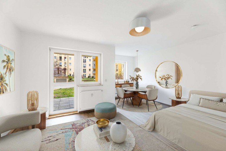 virtuell m�bliert F�rth Erdgeschosswohnung HEGERICH: Attraktives Investment in der S�dstadt: Kompakt, effizient, hervorragend vermietbar