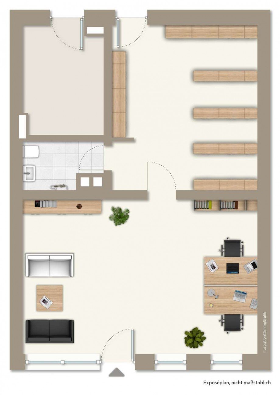 Grundriss Ladenlokal F�rth