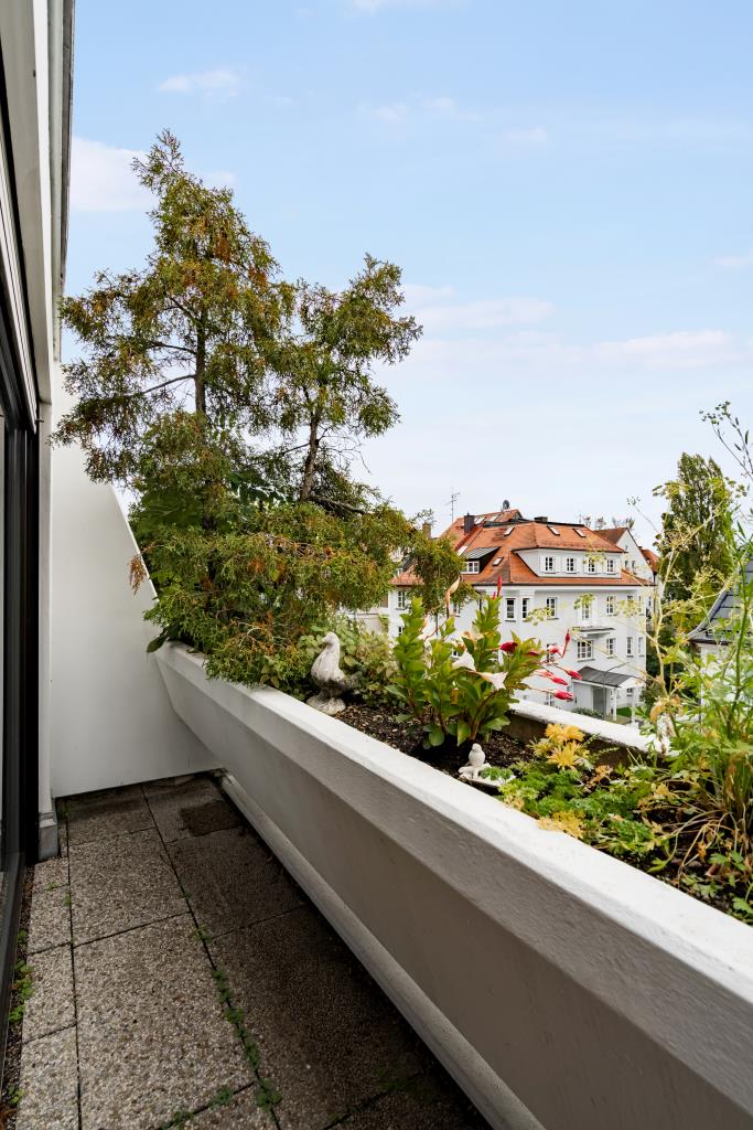 Blick von der Dachterasse Dachgeschosswohnung M�nchen