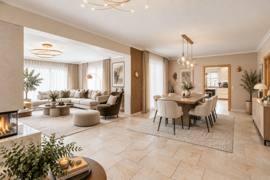Essbereich (KI optimiert) Villa Erlangen