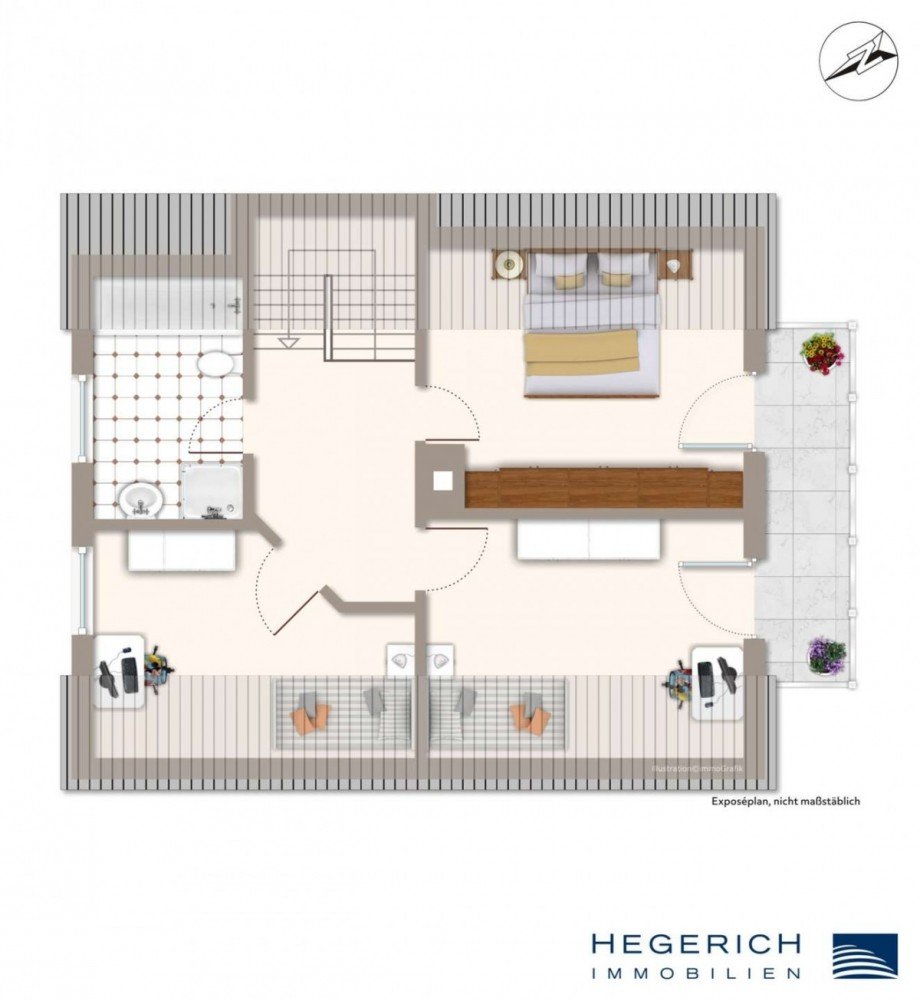 Grundriss DG Einfamilienhaus M�nchen