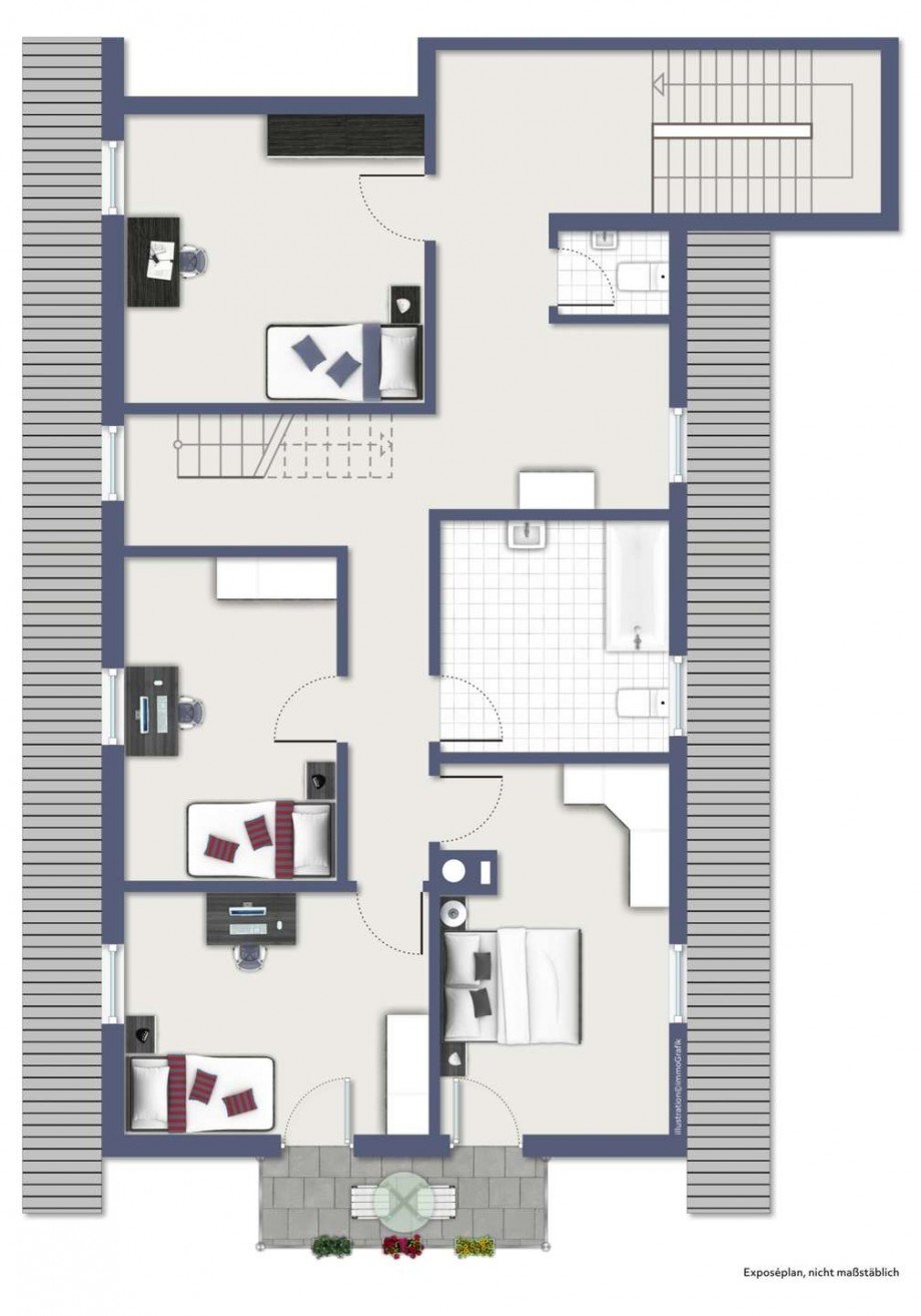 Grundriss OG Zweifamilienhaus Windsbach