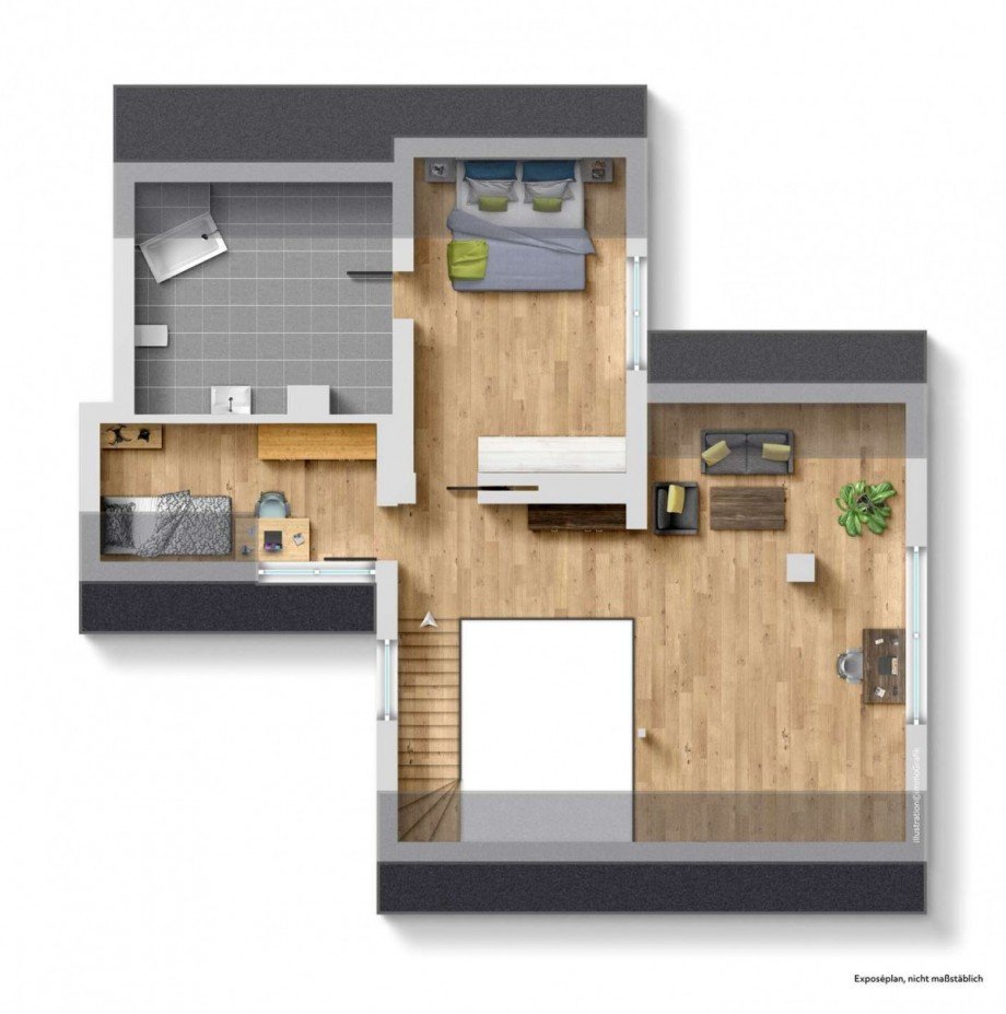Grundriss Obergeschoss Einfamilienhaus N�rnberg