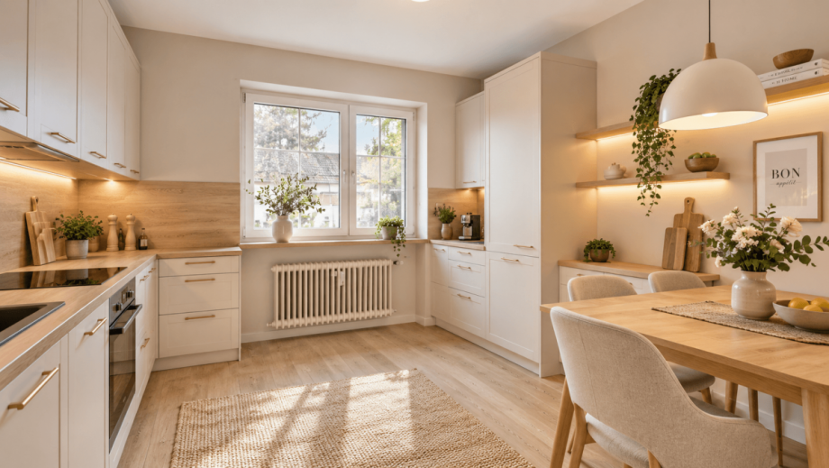 K�che (KI Visualisierung) Etagenwohnung Gr�nwald