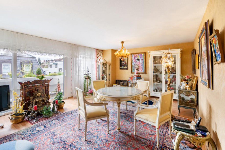 Helles Wohnzimmer Dachgeschosswohnung M�nchen