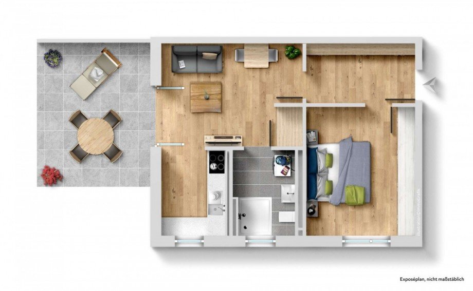 Grundriss Etagenwohnung Ingolstadt