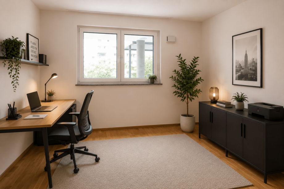 Arbeitszimmer (KI visualisiert) Erdgeschosswohnung N�rnberg