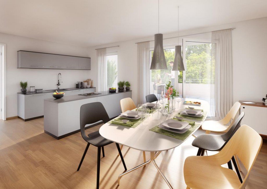 Visualisierung Essbereich Etagenwohnung N�rnberg