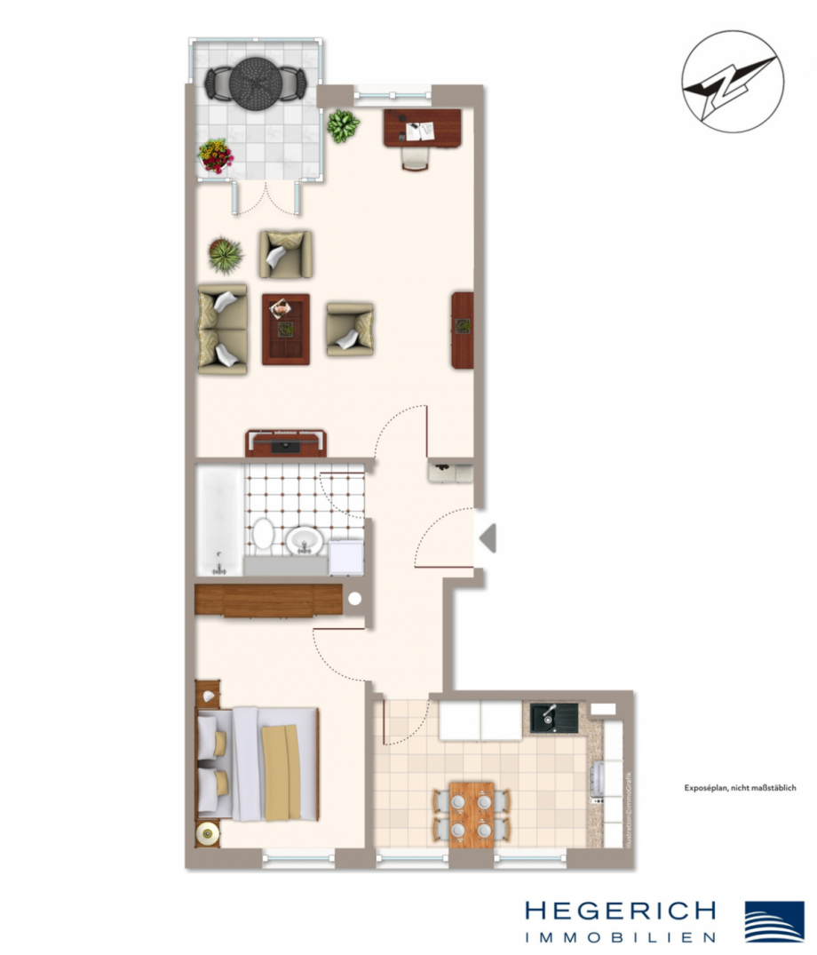 Wohnungsgrundriss Wohnung M�nchen