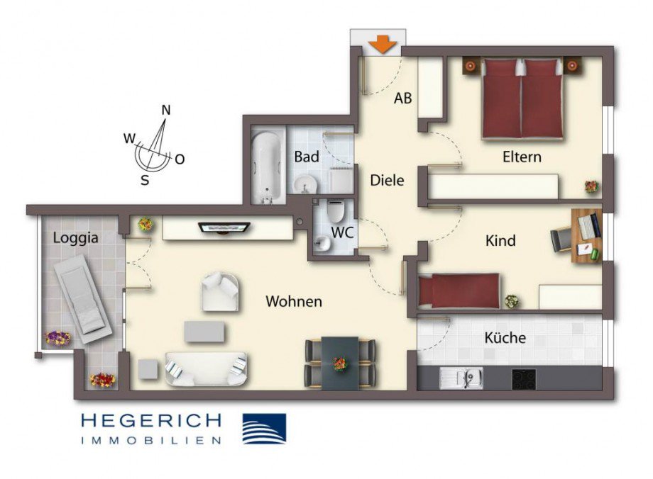 Grundriss Etagenwohnung M�nchen