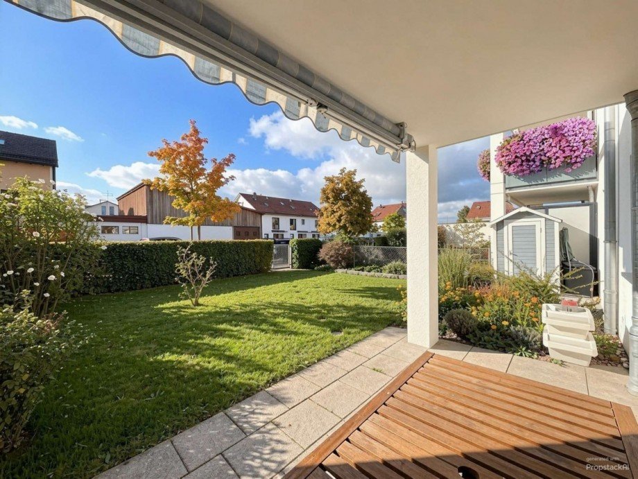 Terrasse - (KI generiert) Erdgeschosswohnung Taufkirchen