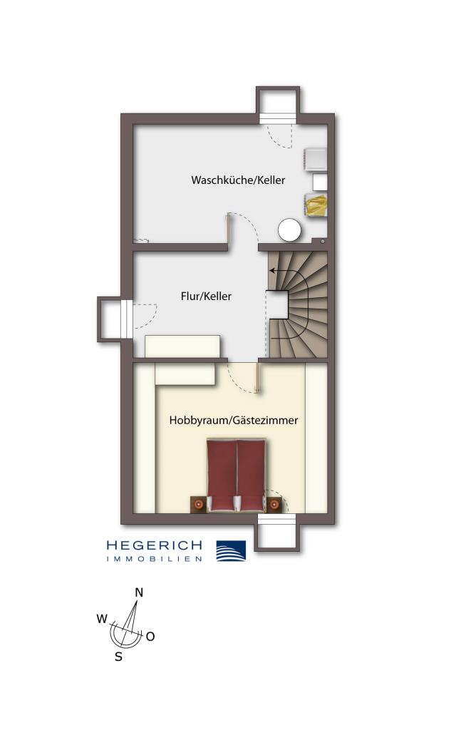 Untergeschoss Reiheneckhaus Landsberied