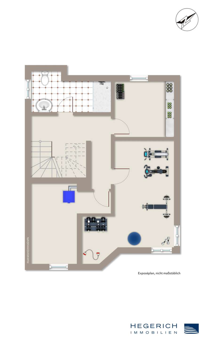 Expose_Grundriss_KG Einfamilienhaus Ottobrunn