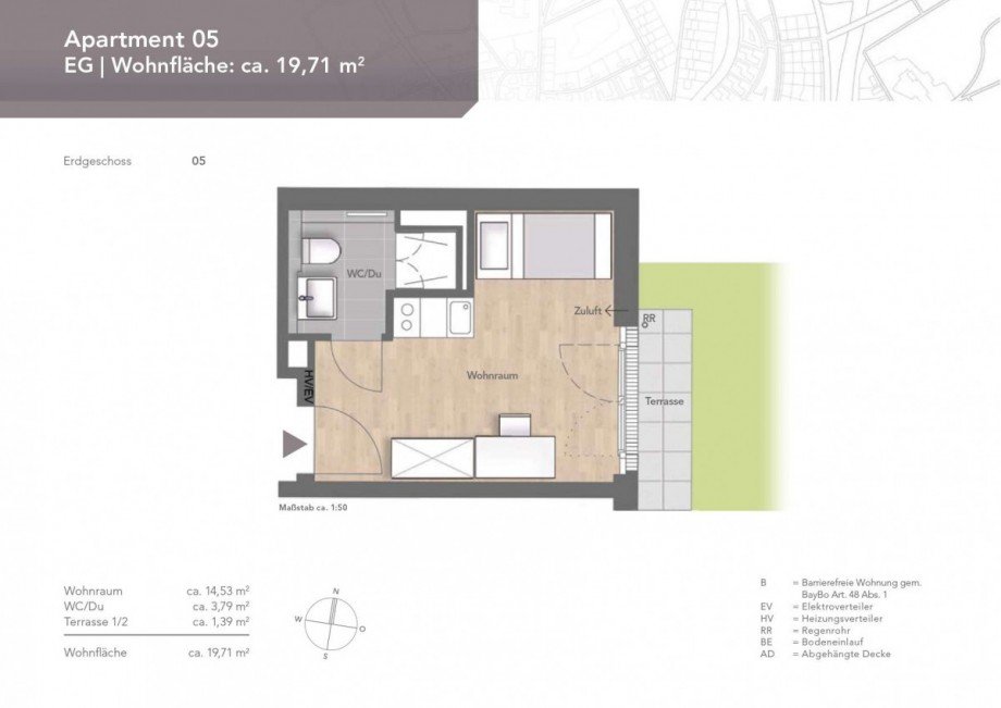 UNITED HOMES Giesing Grundrisse-A05 Etagenwohnung M�nchen