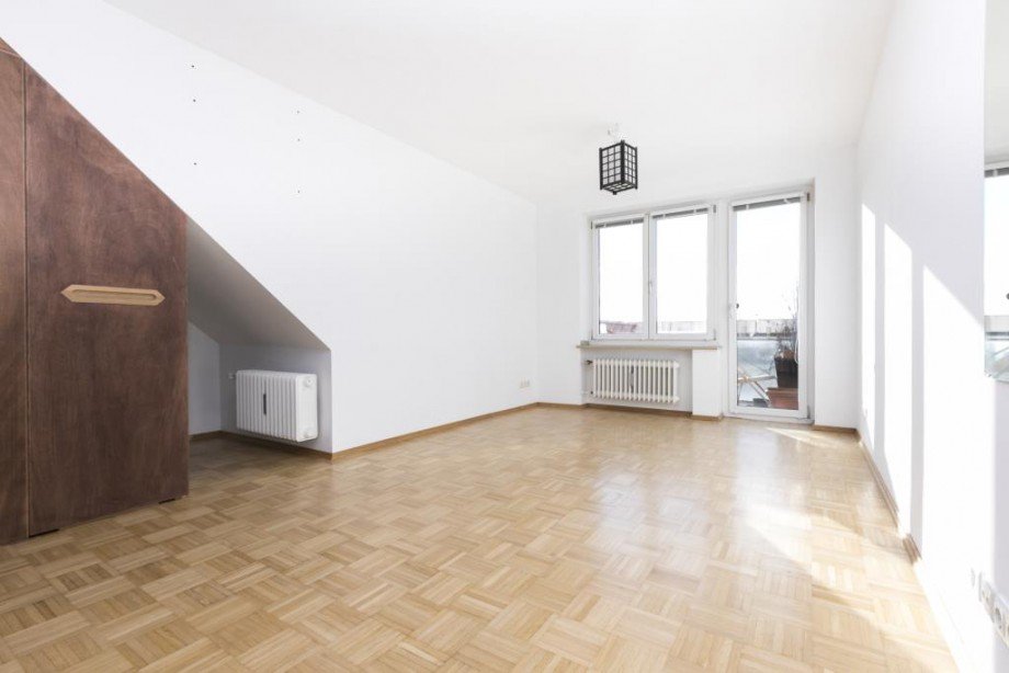 Schlafbereich mit Ankleide Dachgeschosswohnung M�nchen