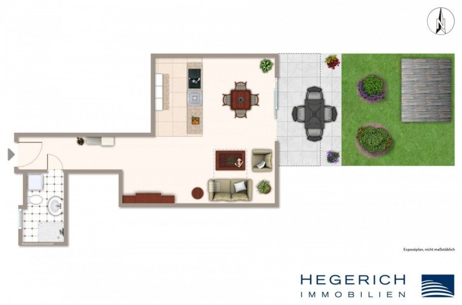 Grundriss Terrassenwohnung M�nchen
