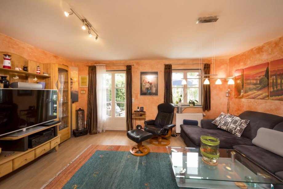 Wohnzimmer mit S�dterrasse Reiheneckhaus Landsberied