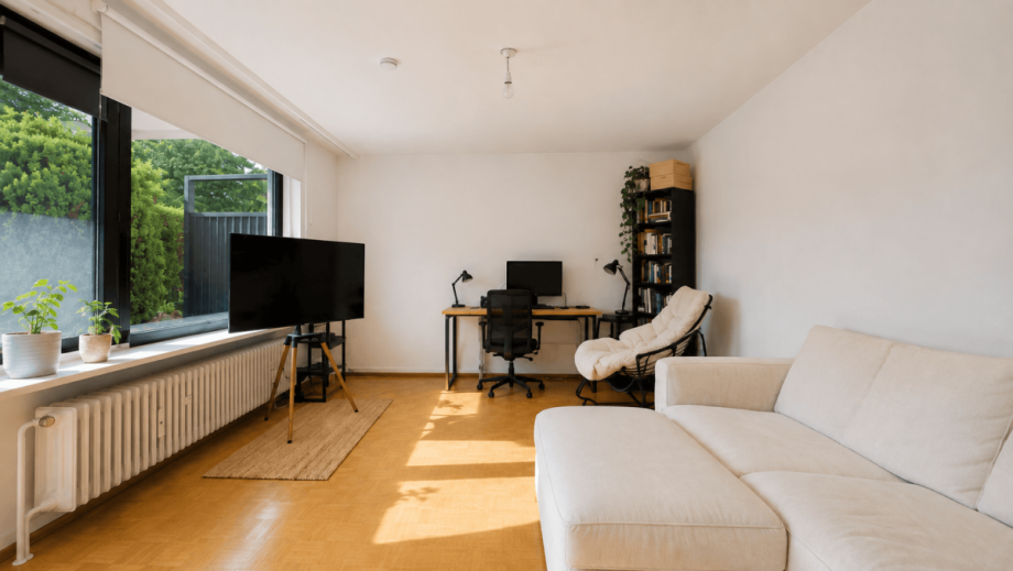 Wohnzimmer Erdgeschosswohnung M�nchen