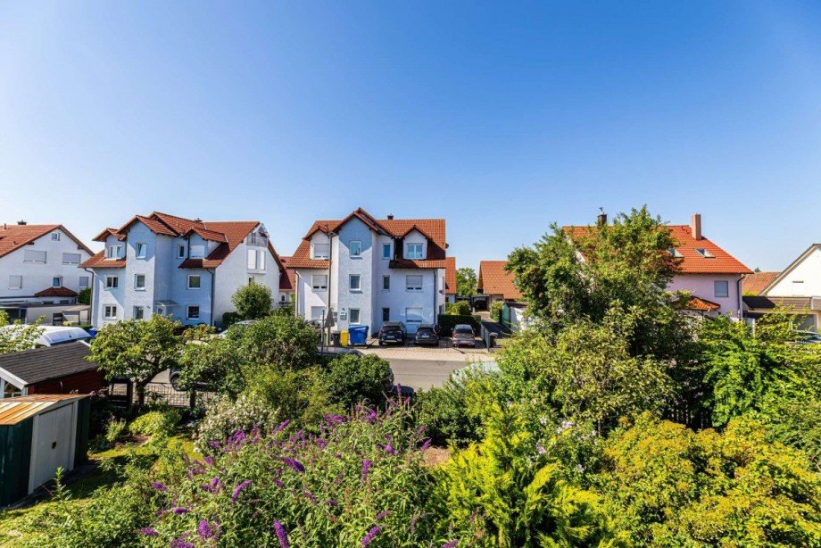 Ausblick vom Balkon Reihenmittelhaus F�rth
