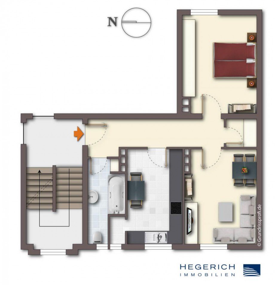 Grundriss Etagenwohnung M�nchen