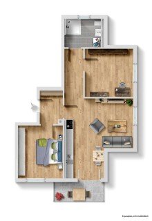 Grundriss Bezugsfertige Neubauwohnung (KfW-40 | QNG) im Augustinviertel in Ingolstadt