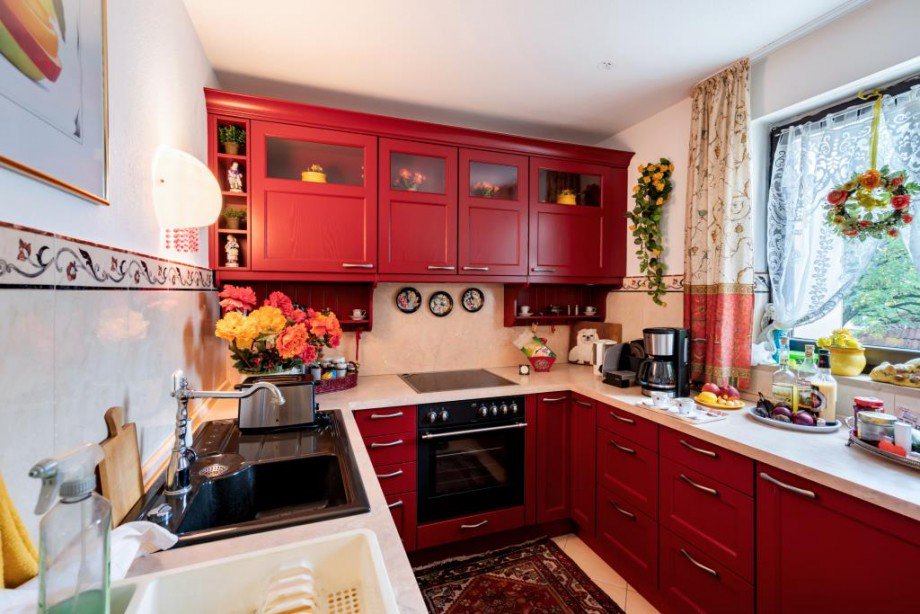 K�che mit Fenster Dachgeschosswohnung M�nchen