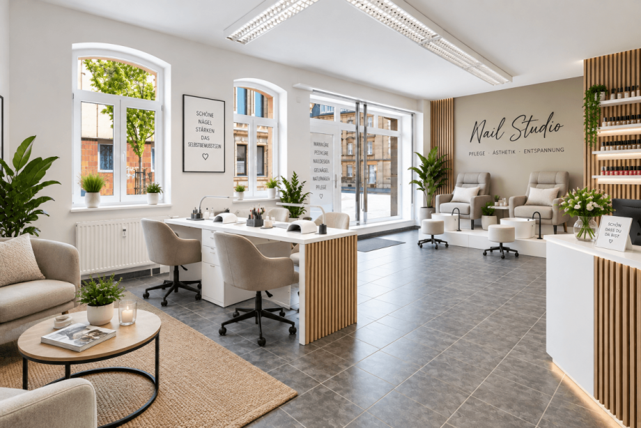 Nagelstudio Visualisierung Ladenlokal F�rth
