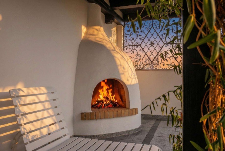 Au�enkamin Wohnung Gr�nwald