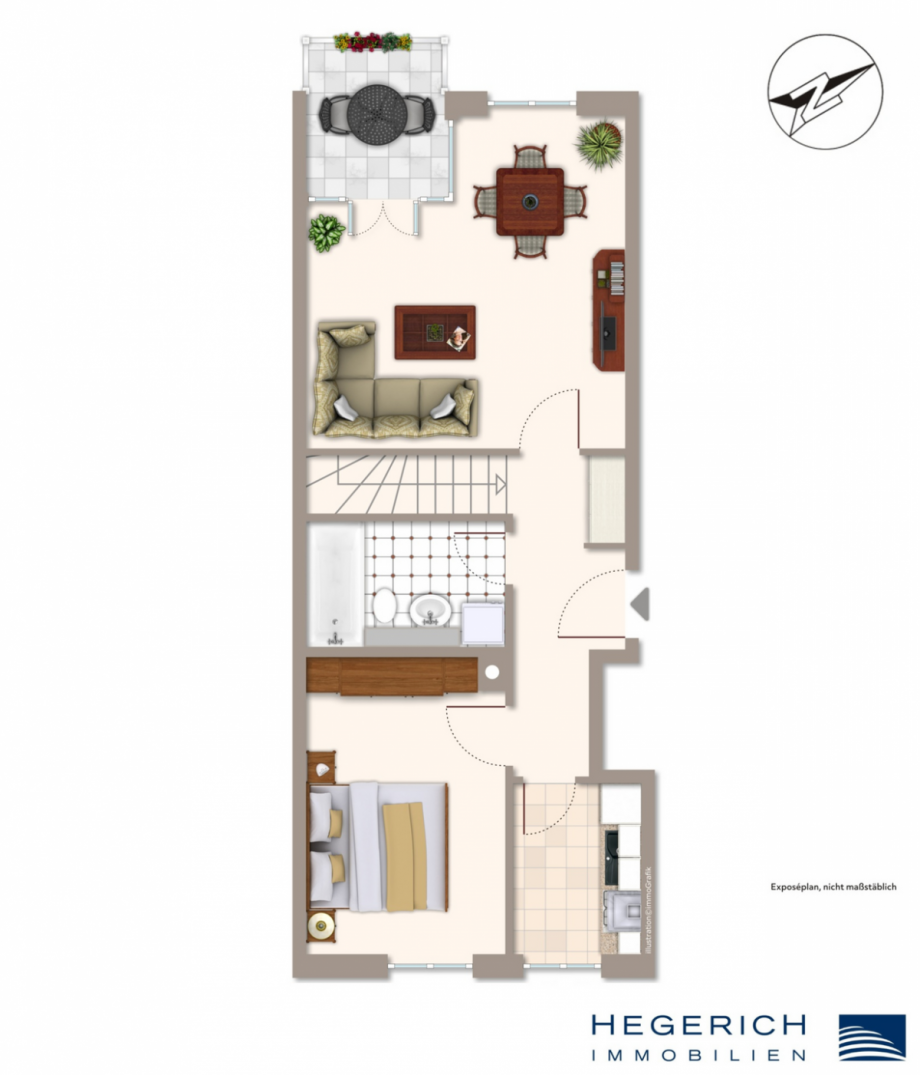 Grundriss EG Erdgeschosswohnung M�nchen