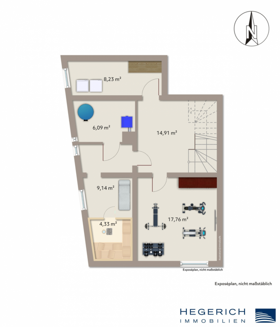 Grundriss Kellergeschoss Wohnung Gr�nwald