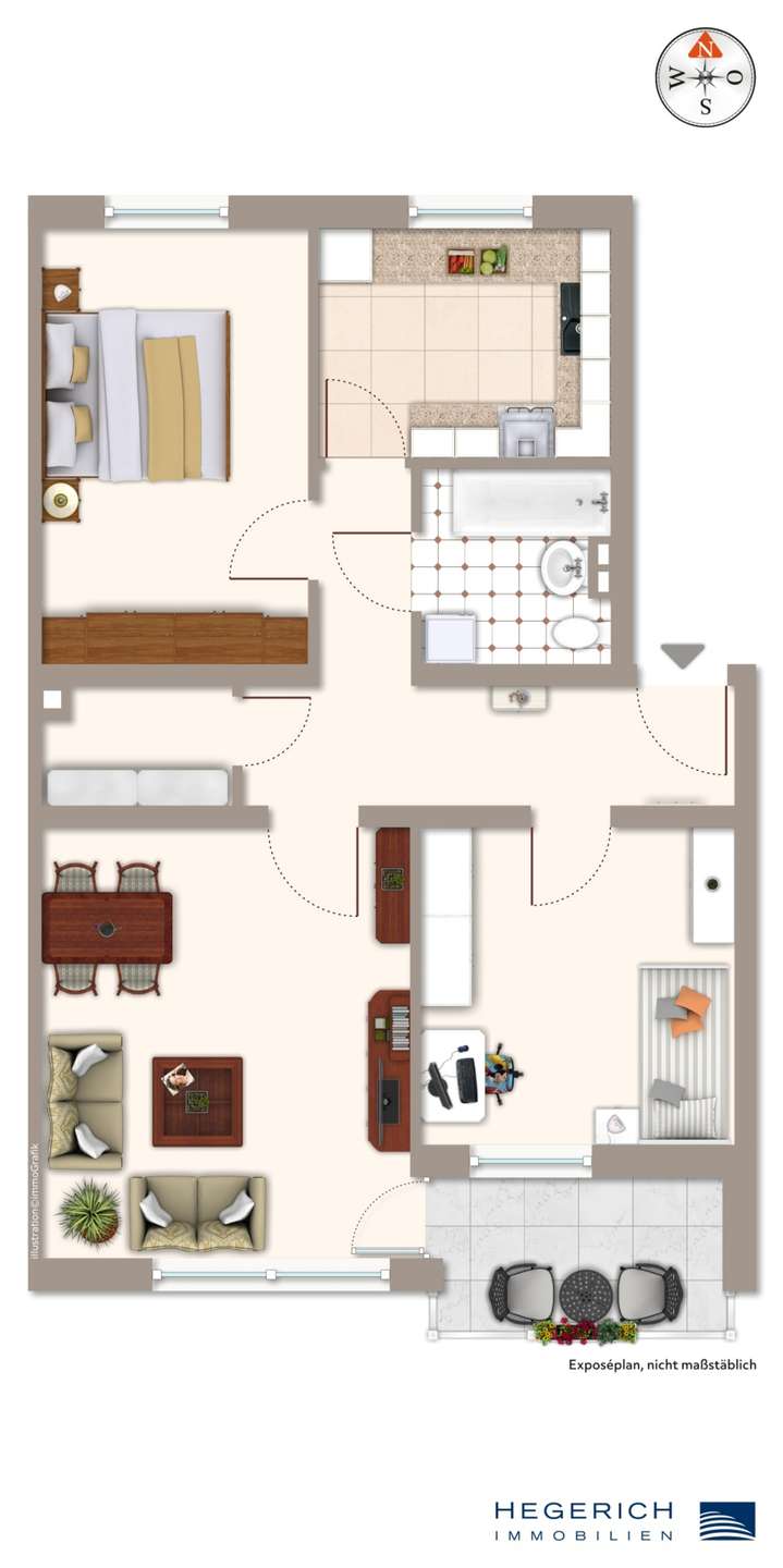 Grundriss Etagenwohnung M�nchen