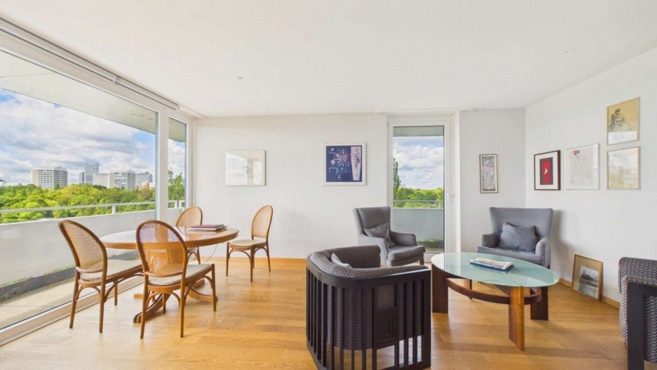 Wohnzimmer Etagenwohnung M�nchen