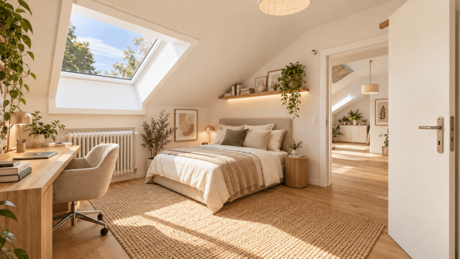2. Ebene Zimmer 1 (KI Visualisierung) Etagenwohnung Gr�nwald