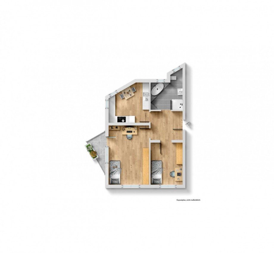 Grundriss Etagenwohnung F�rth