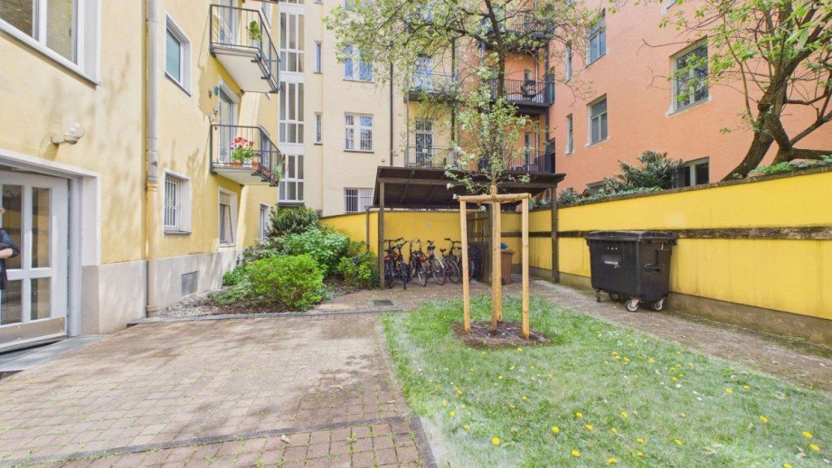 Innenhof Erdgeschosswohnung M�nchen