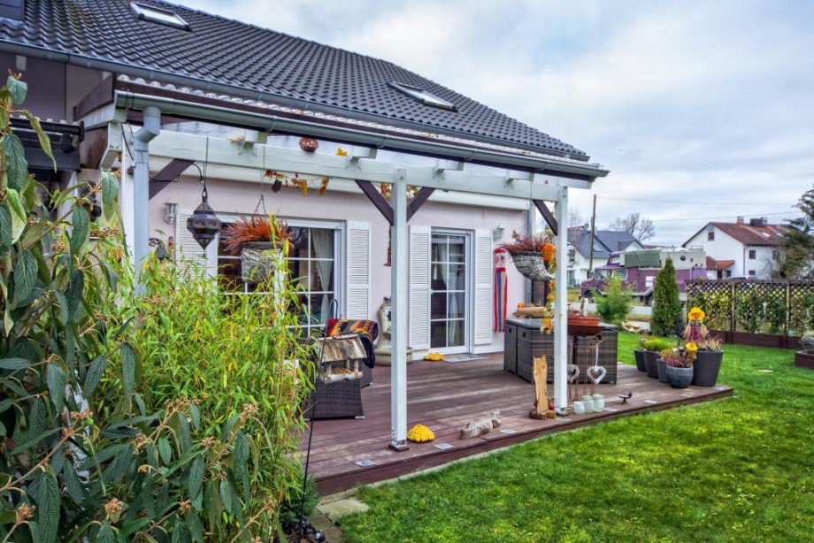 Terrasse Doppelhaush�lfte M�nchen