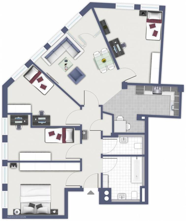 Grundriss Etagenwohnung N�rnberg