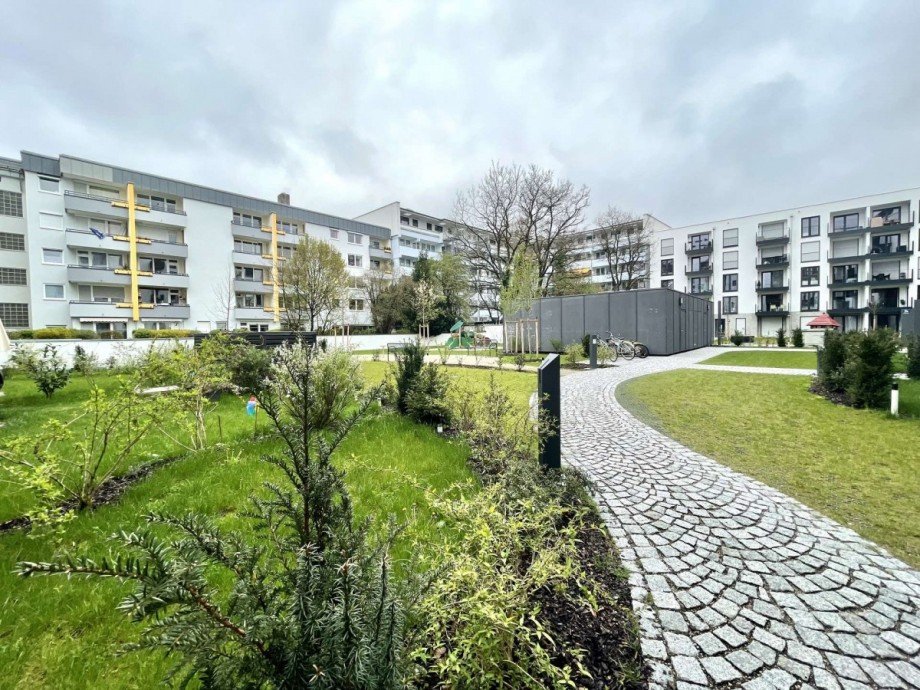 Innenhof Erdgeschosswohnung M�nchen