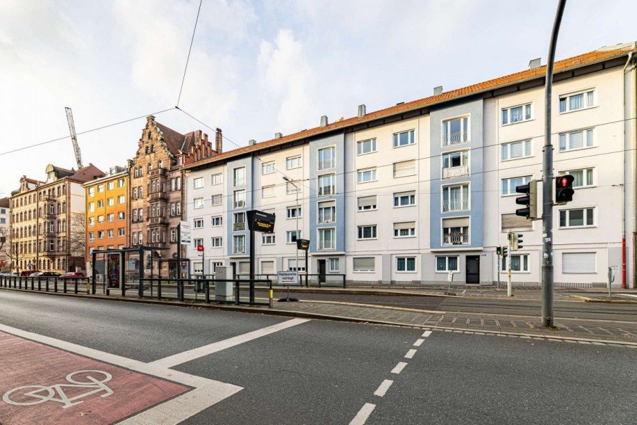 Stra�enansicht Etagenwohnung N�rnberg