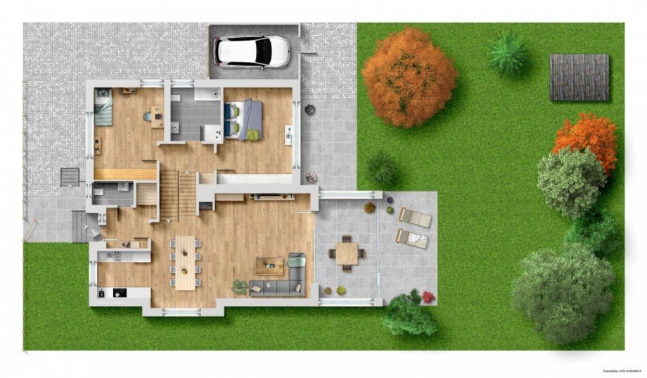 Grundriss EG/OG Einfamilienhaus N�rnberg