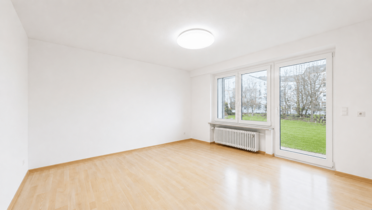 Wohnzimmer (KI generiert) M�nchen Erdgeschosswohnung HEGERICH: Vermietete 3-Zimmer-Erdgeschosswohnung im Zamdorf - Bogenhausen